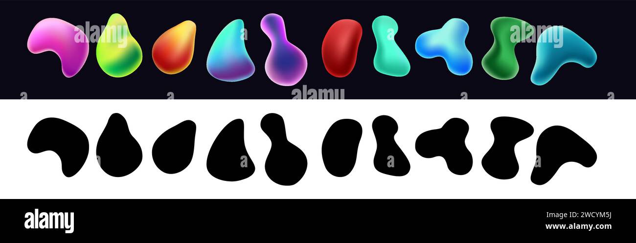 Geometric shapes set black hi-res stock photography and images - Alamy