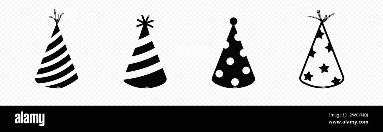young woman in a party cap with a cupcake with burning candle. make a wish  on your birthday. hand drawn icon. template for card. monochrome.  minimalism 6791376 Vector Art at Vecteezy