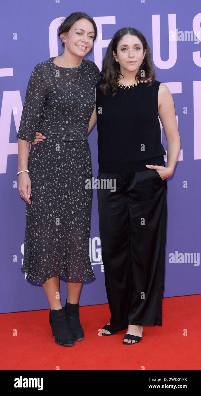 Photo Must Be Credited ©Alpha Press 078237 08/10/2023 Connie Farr and Emilie Levienaise Farrouch All Of Us Strangers Premiere during The 67th BFI British Film Institute London Film Festival 2023 in London Stock Photo