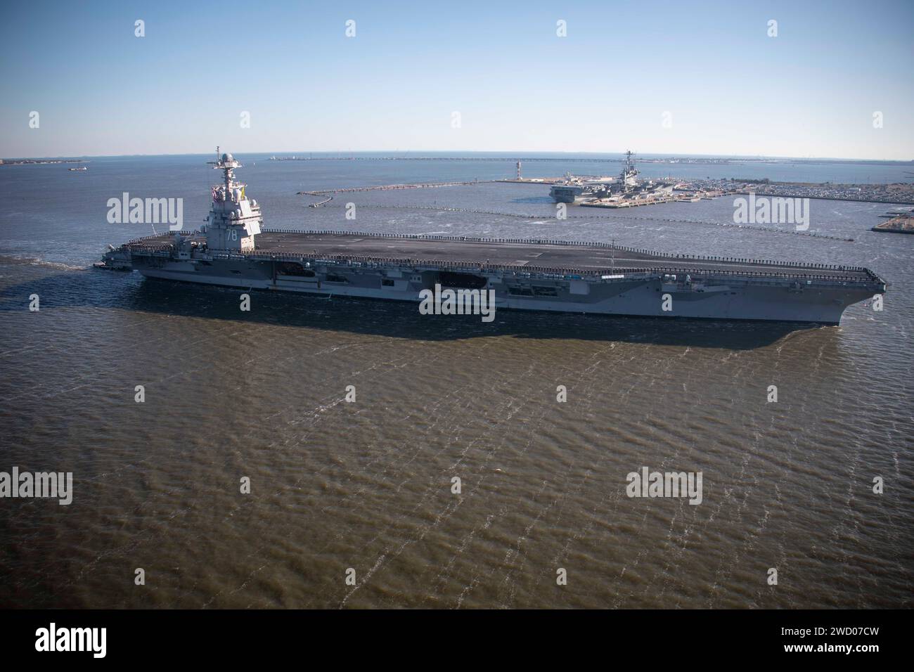 The world’s largest aircraft carrier USS Gerald R. Ford (CVN 78 ...
