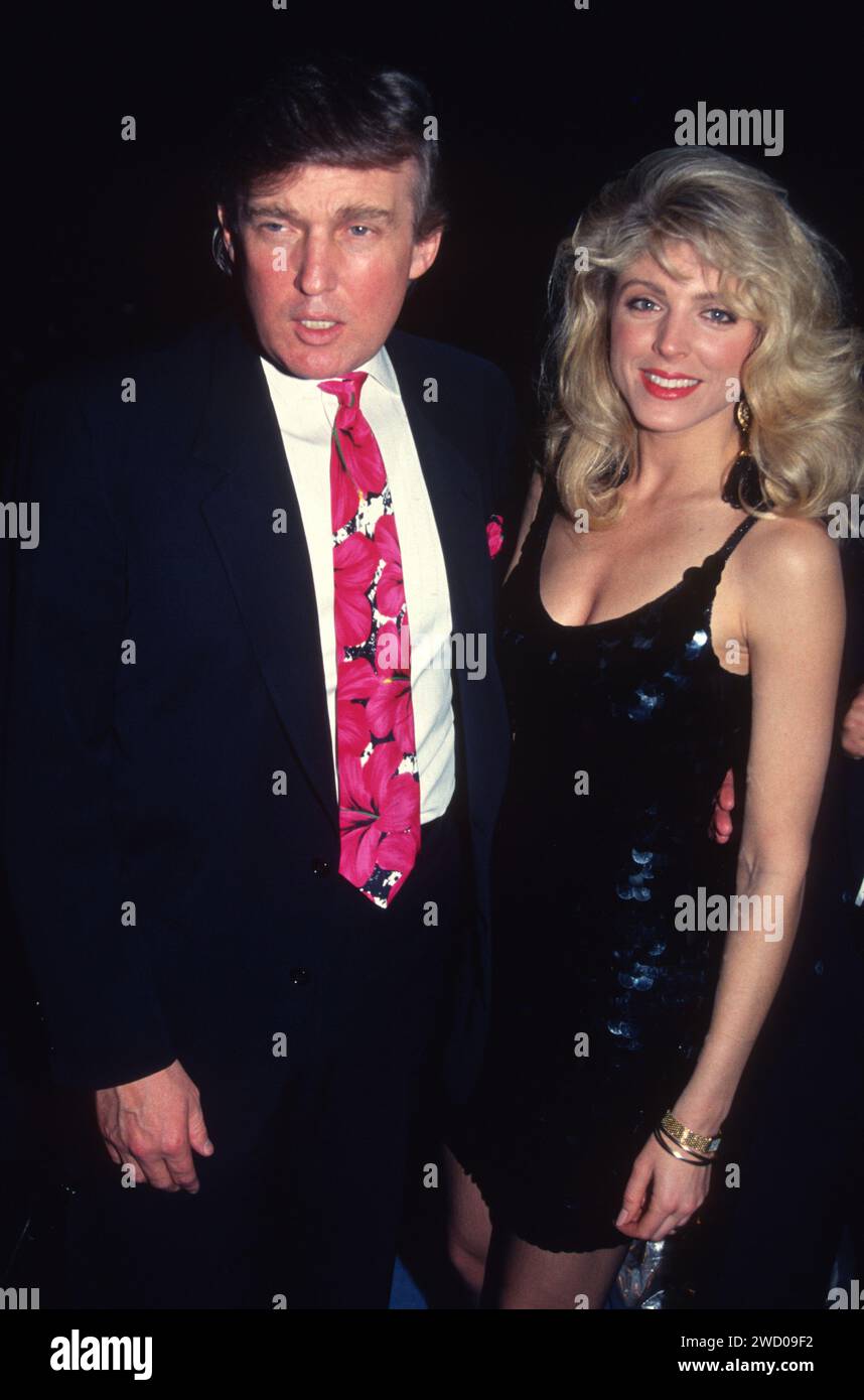 1991 Donald Trump Marla Maples John Barrett/PHOTOlink.net Stock Photo
