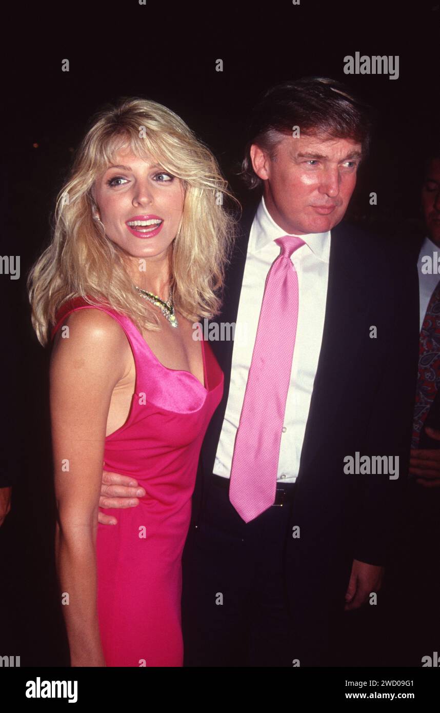 1991 Donald Trump Marla Maples John Barrett/PHOTOlink.net Stock Photo