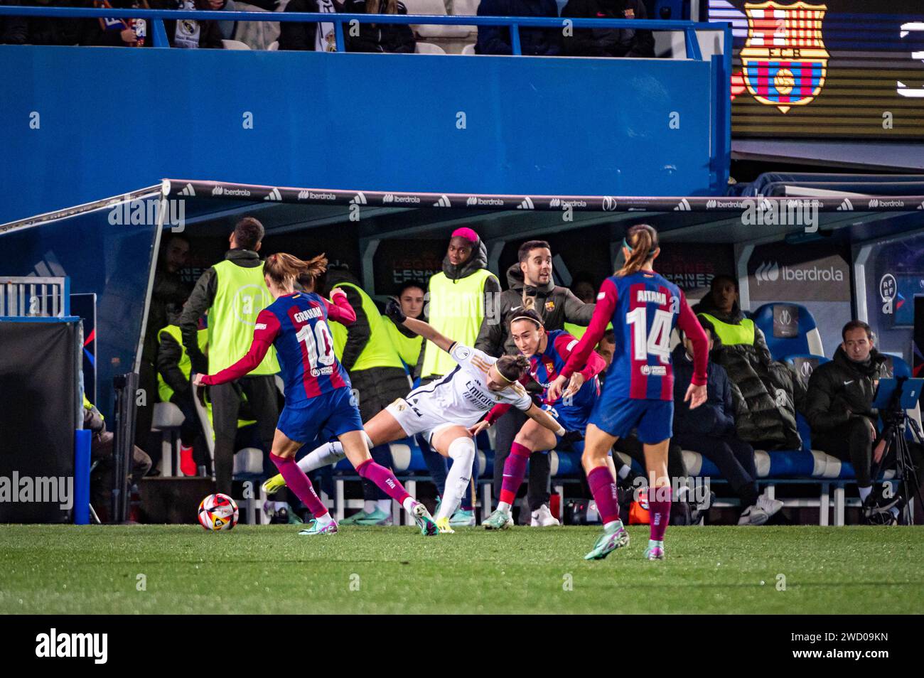 Leganes, Madrid, Spain. 17th Jan, 2024. Athenea del Castillo of Real