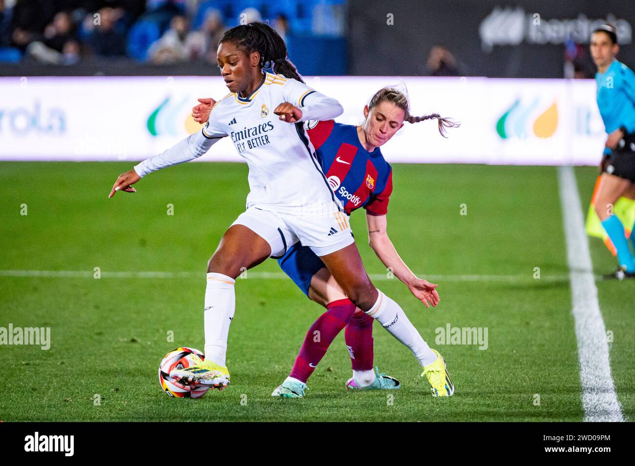 Leganes, Madrid, Spain. 17th Jan, 2024. Naomie Feller of Real Madrid