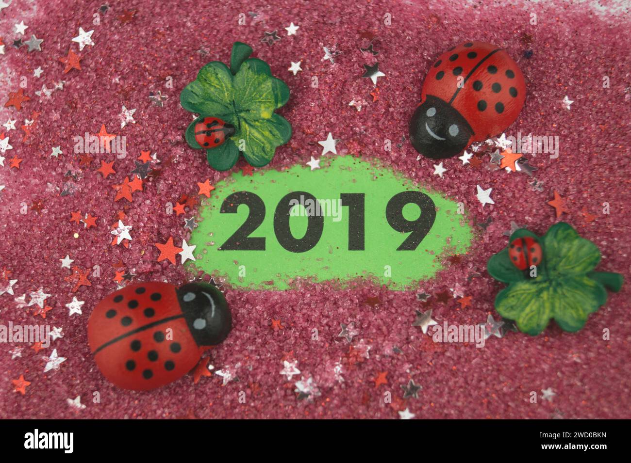 Year 2019 With Stars And Lucky Charms Turn Of The Year Stock Photo Alamy Year 2019 with stars and lucky charms turn of the year stock photo alamy