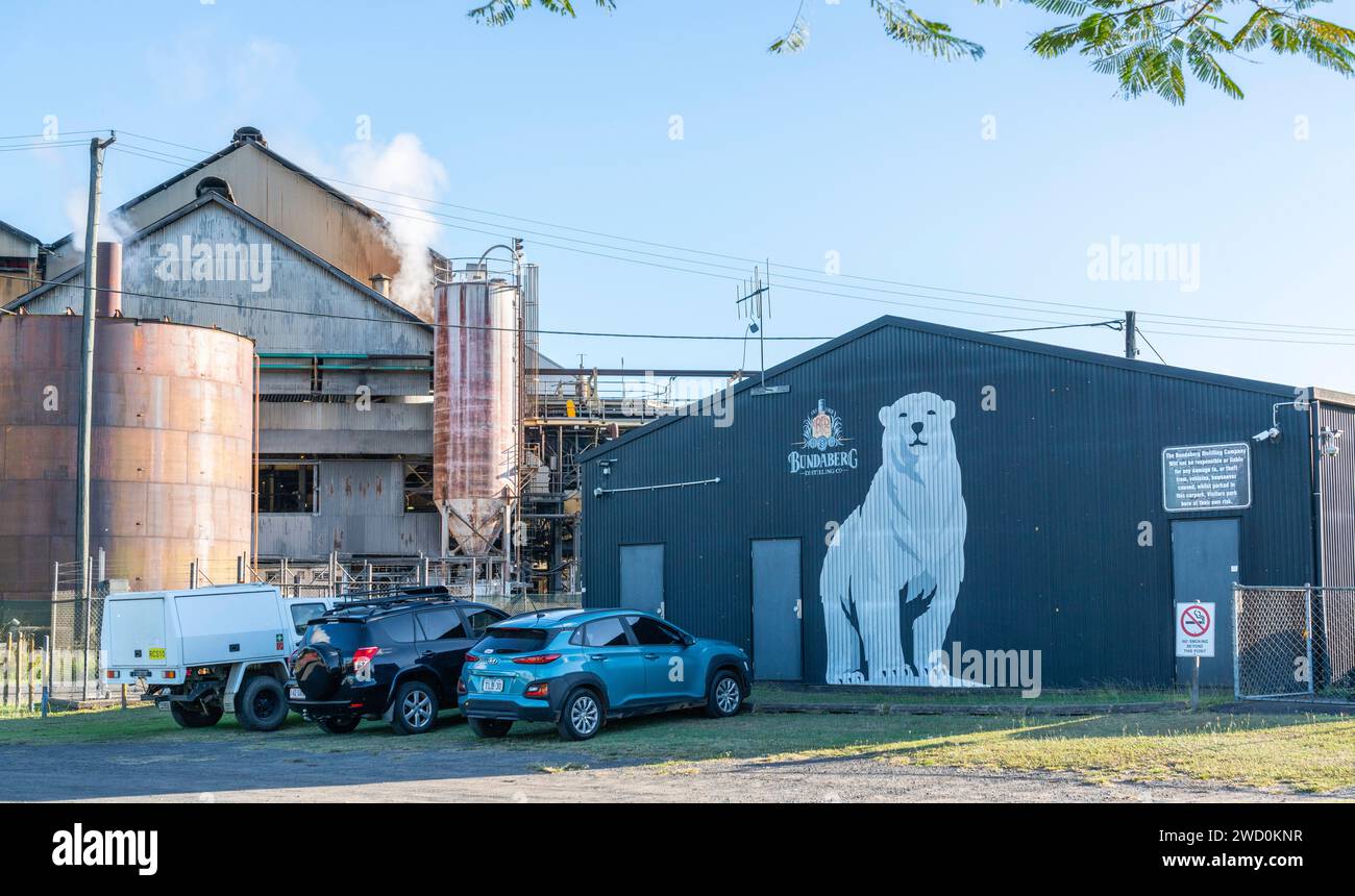 Bundaberg, Queensland, Australia - Bundaberg Rum distillery building Stock Photo