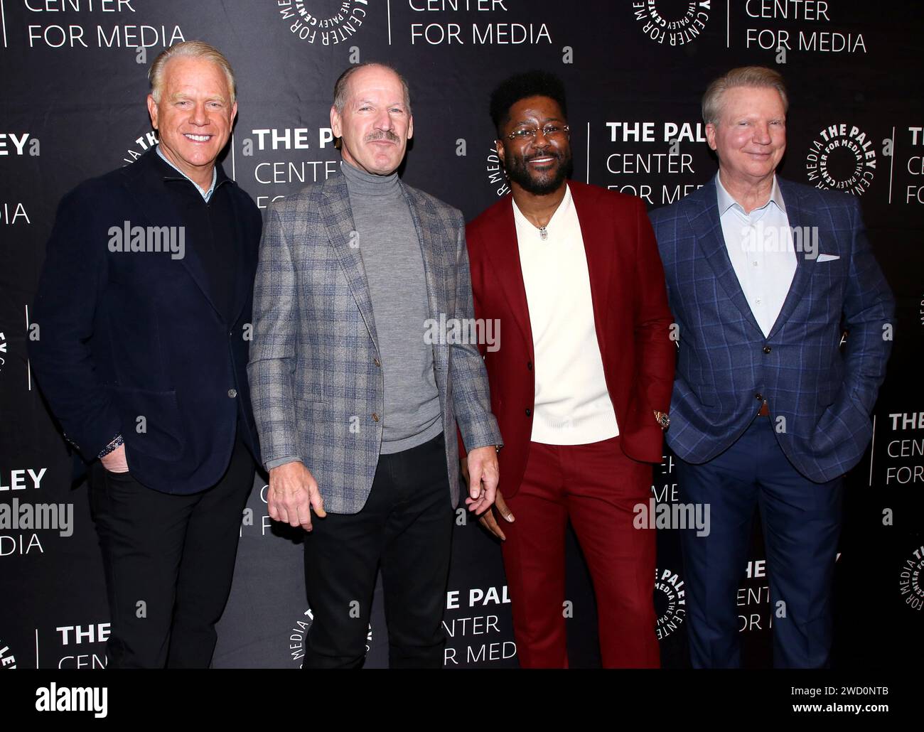 New York City, USA. 17th Jan, 2024. Boomer Esiason, Bill Cowher, Nate ...