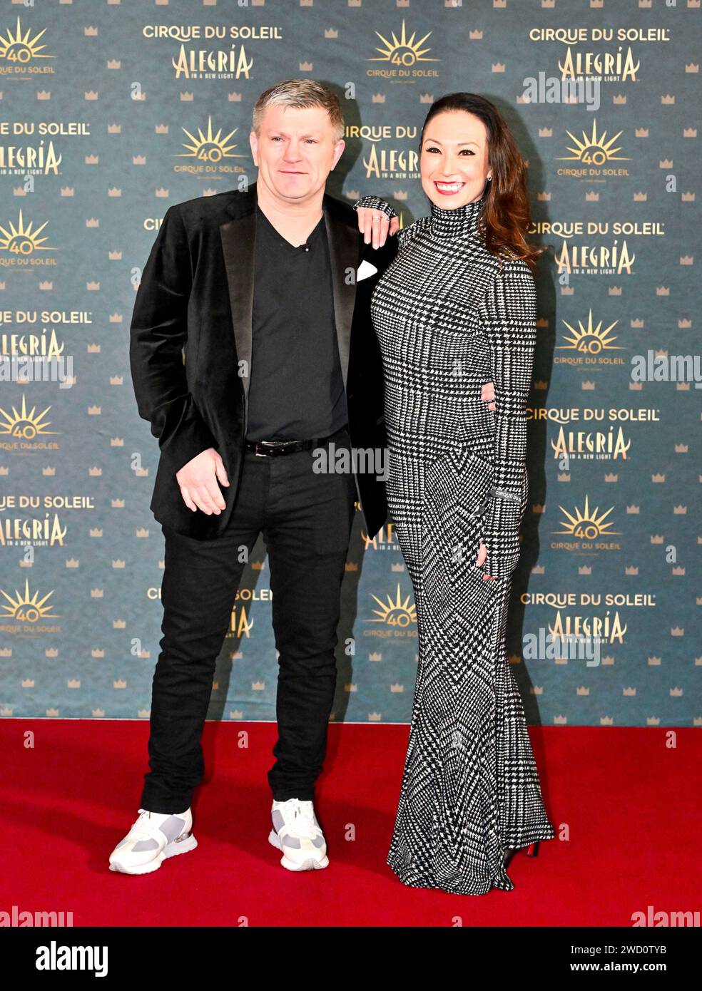 London, UK. 17th Jan, 2024. Ricky Hatton and Robin Johnstone on the Red