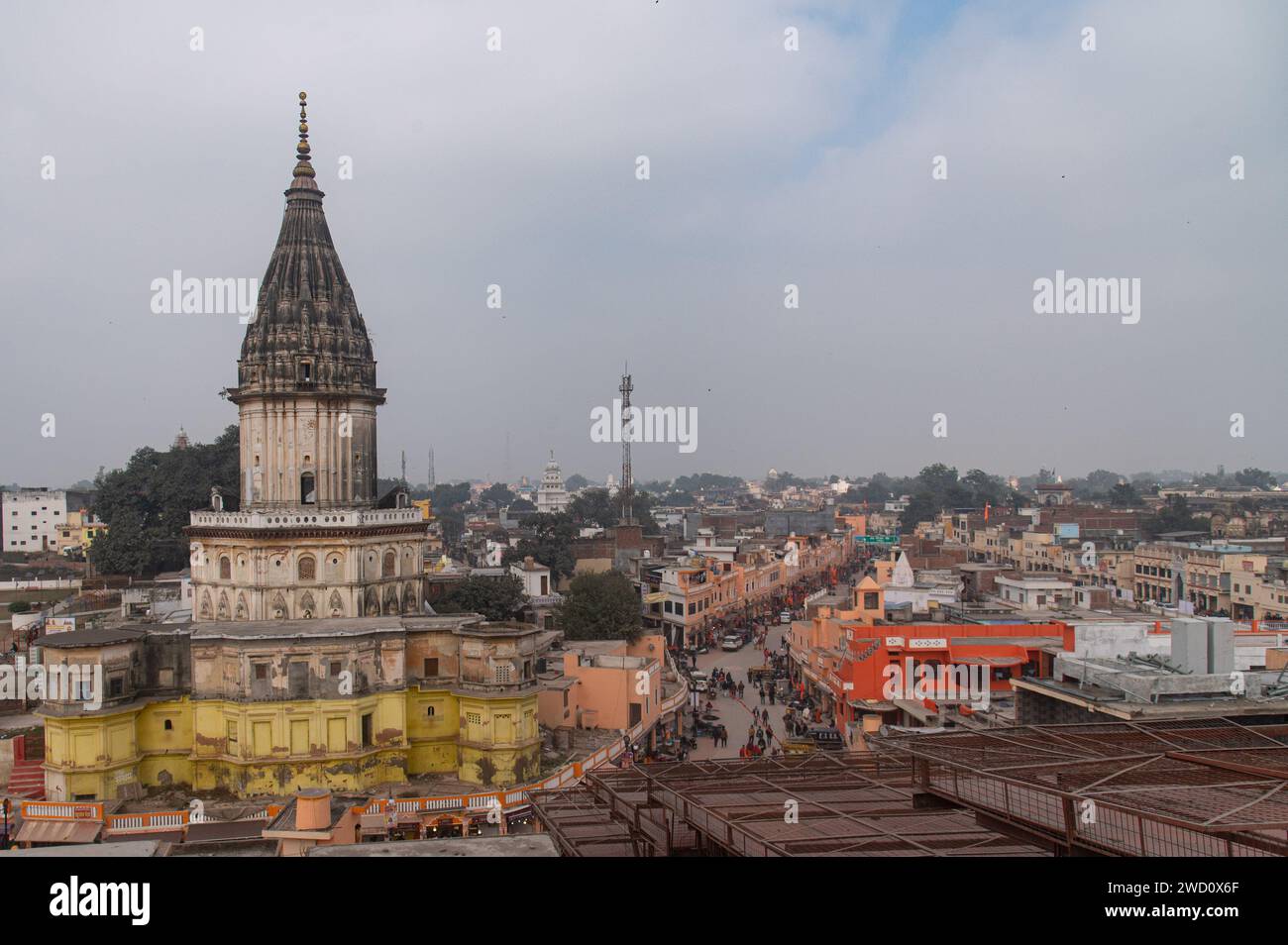 Ayodhya, Uttar Pradesh, India. 17th Jan, 2024. A general view of the