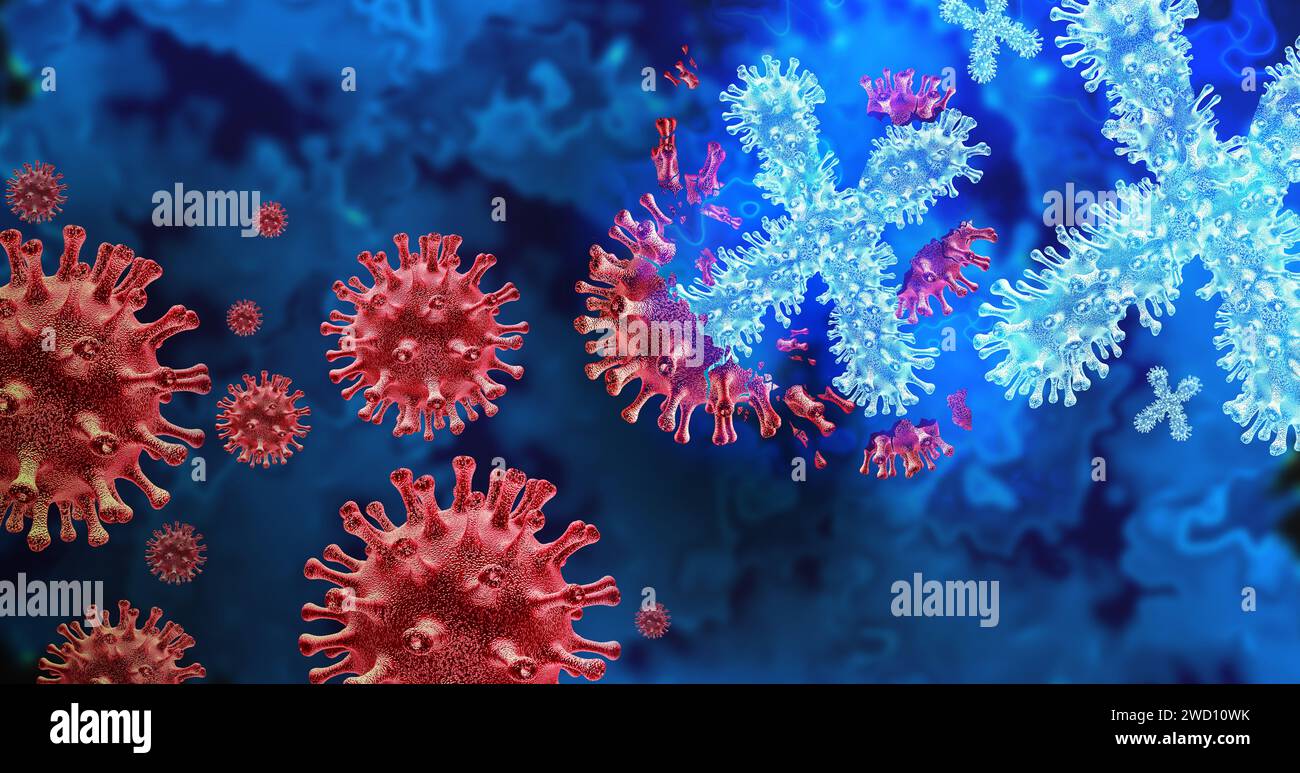 Disease X Infectious Pathogen as an unknown mutated virus or new pathogenic illness and hypothetical Mutating variant and cell mutation variants as a Stock Photo