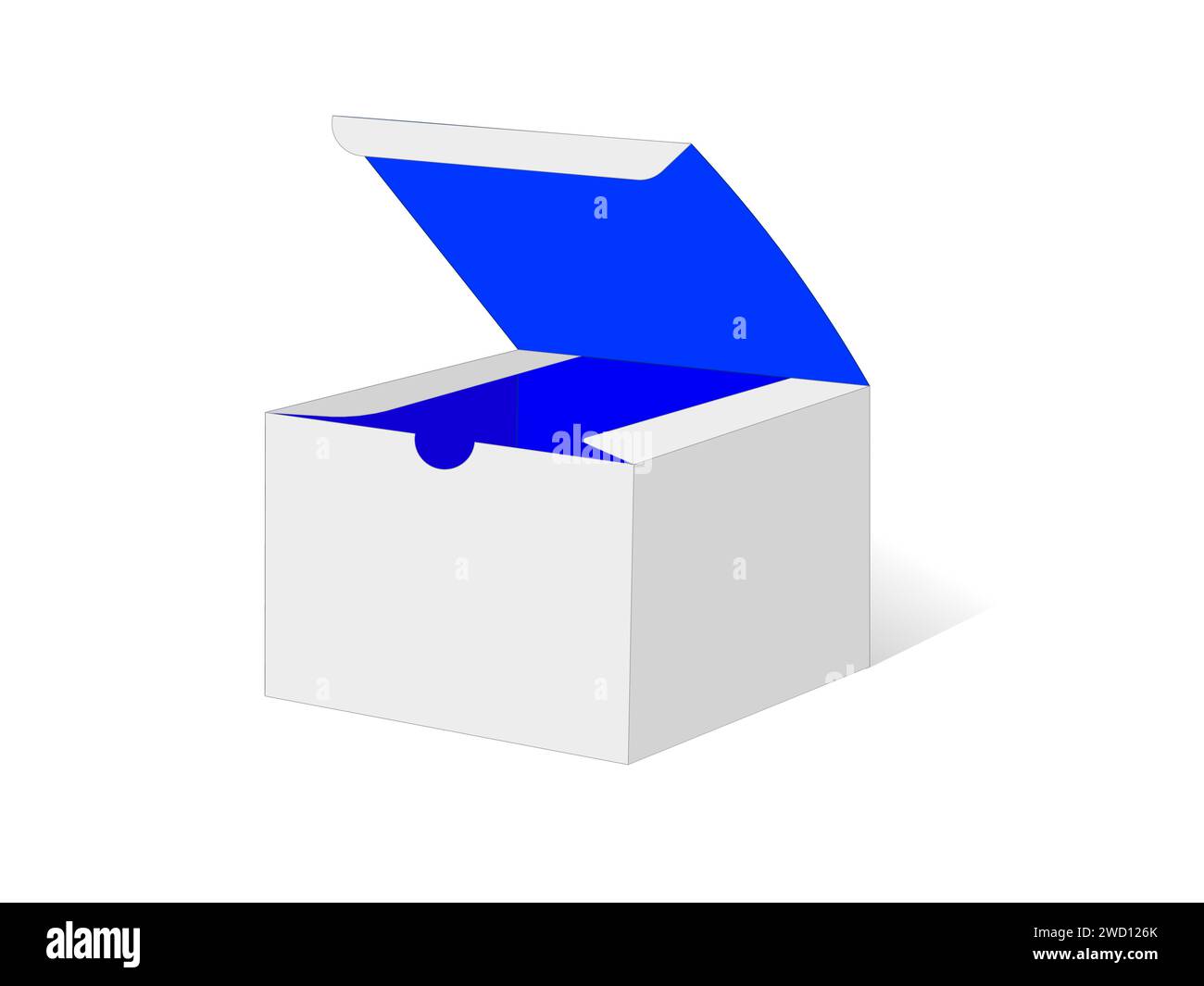 Gift Box, Dieline Template, Editable Vector File. Stock Vector