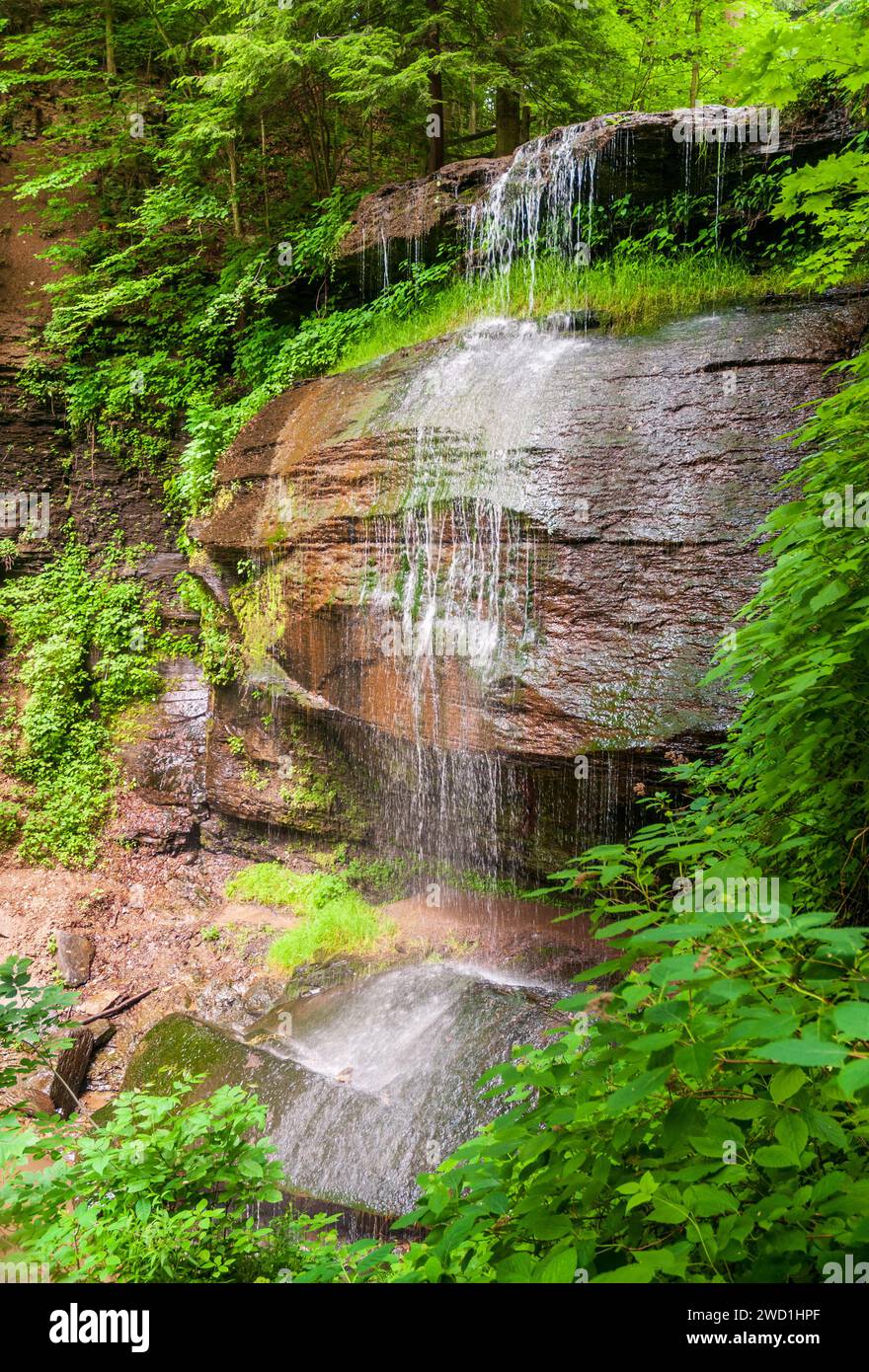 Buttermilk Falls State Park in New York State, USA Stock Photo