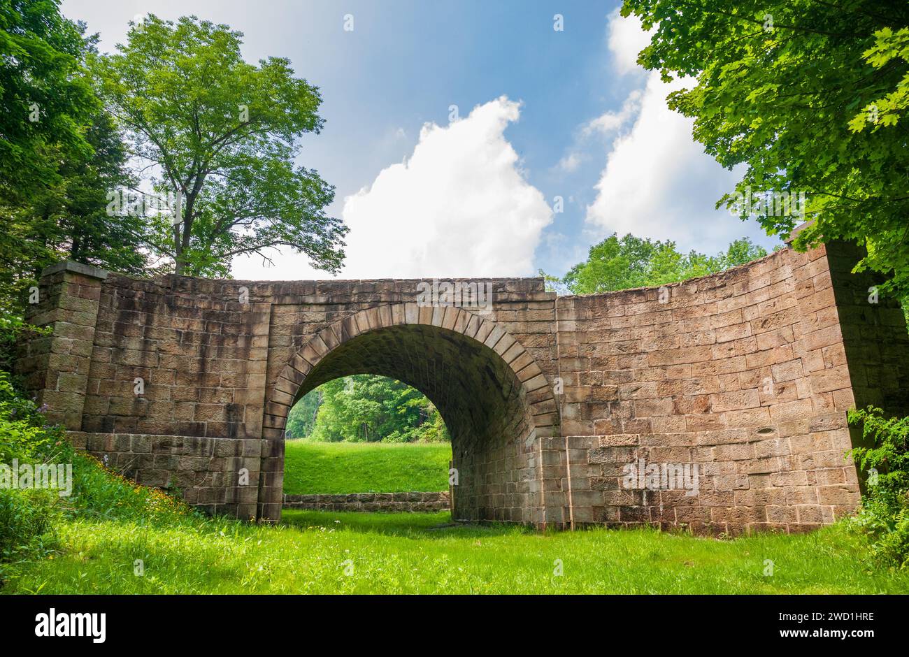 The Bridge at Allegheny Portage Railroad National Historic Site, first railroad constructed