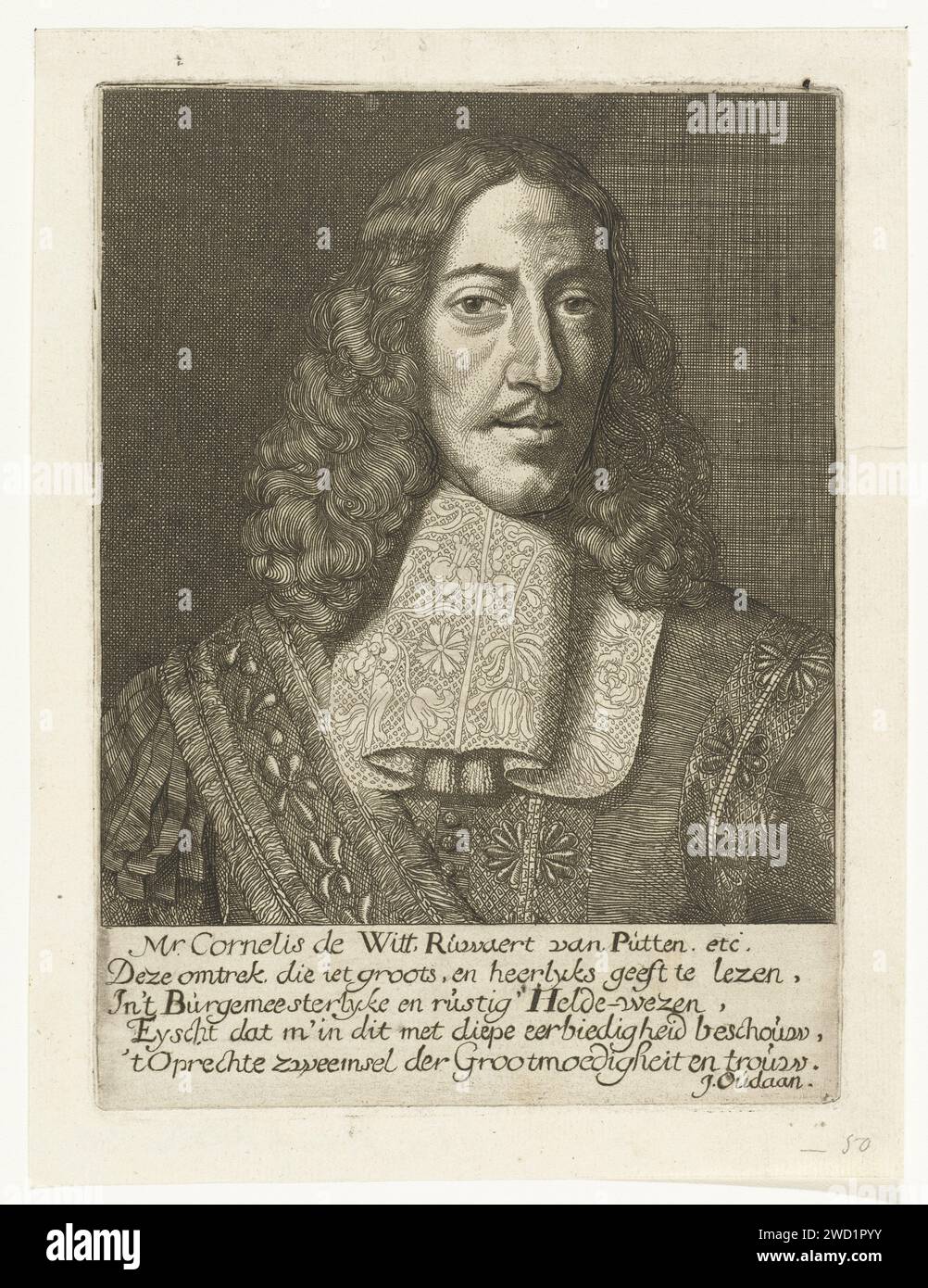 Portrait of Cornelis de Witt, Samuel van Hoogstraten, 1648 1677 print