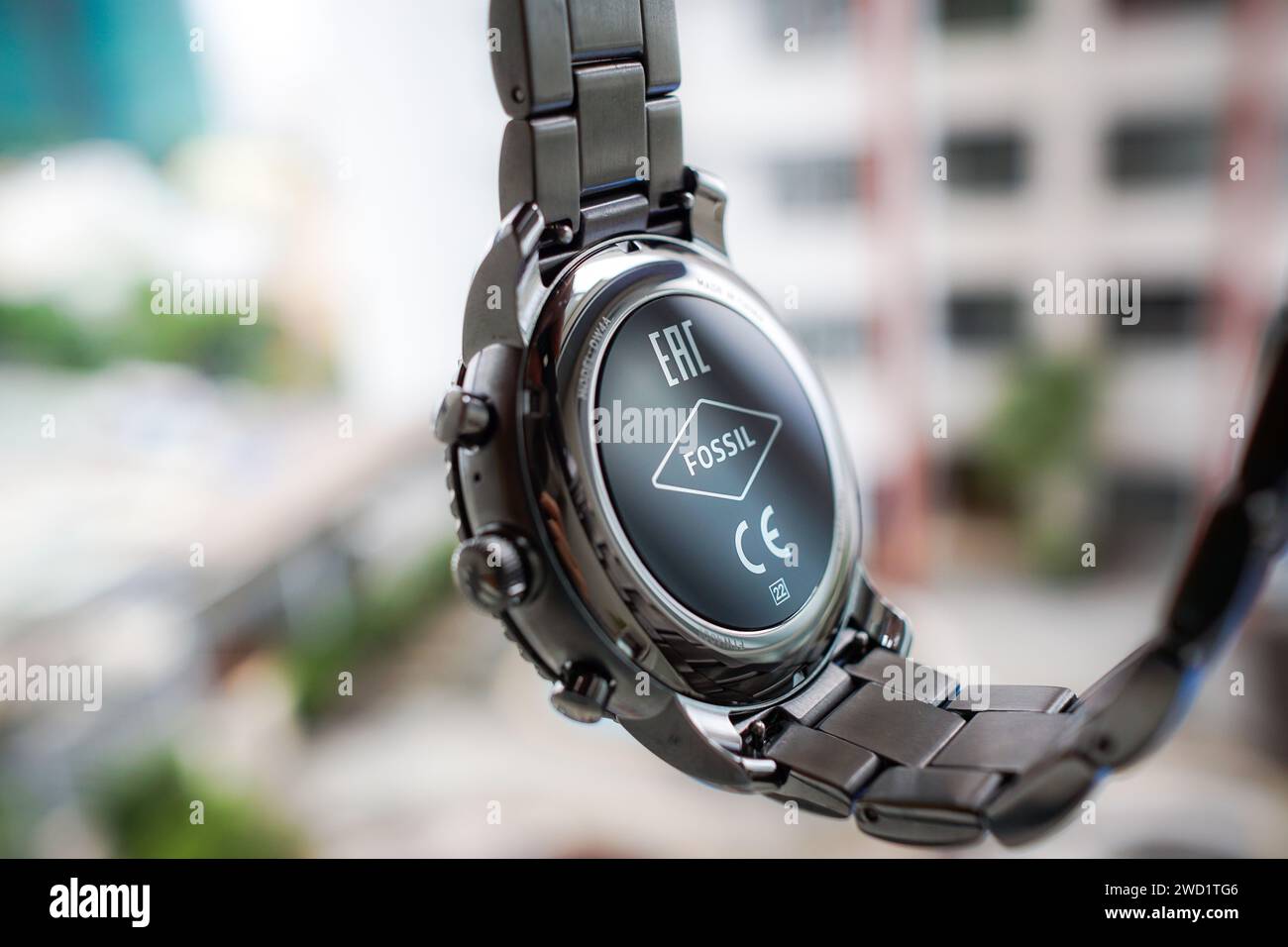 HCMC, VN Jan 2025. Fossil Q Explorerist Smartwatch Stock Photo Alamy