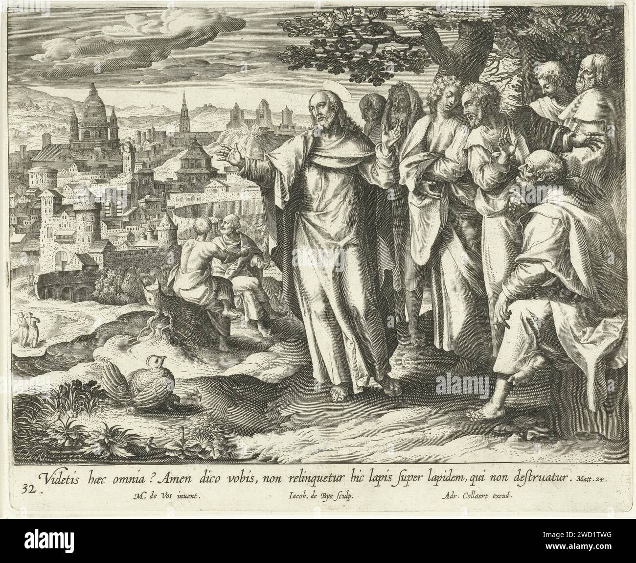 Christ predicts the destruction of Jerusalem, Jacques de Bie, after ...