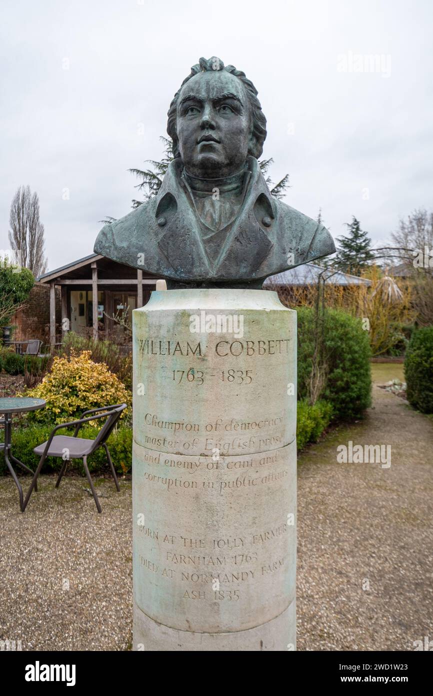 Bust or statue of William Cobbett 1763 1835, champion of democracy