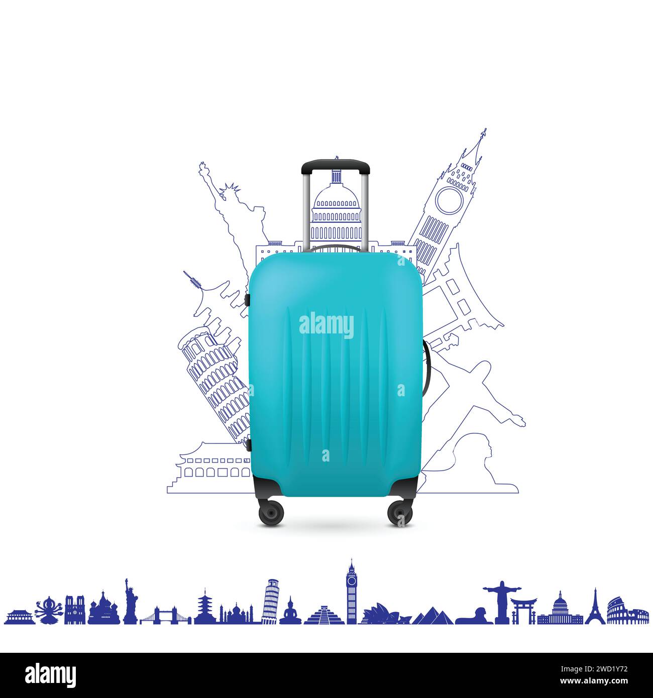 Plastic travel bag icons Stock Vector Image & Art - Alamy