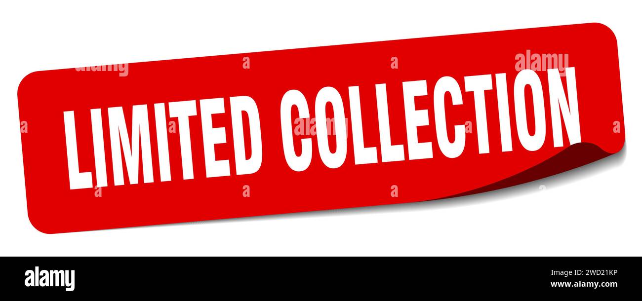limited collection sticker. limited collection rectangular label ...