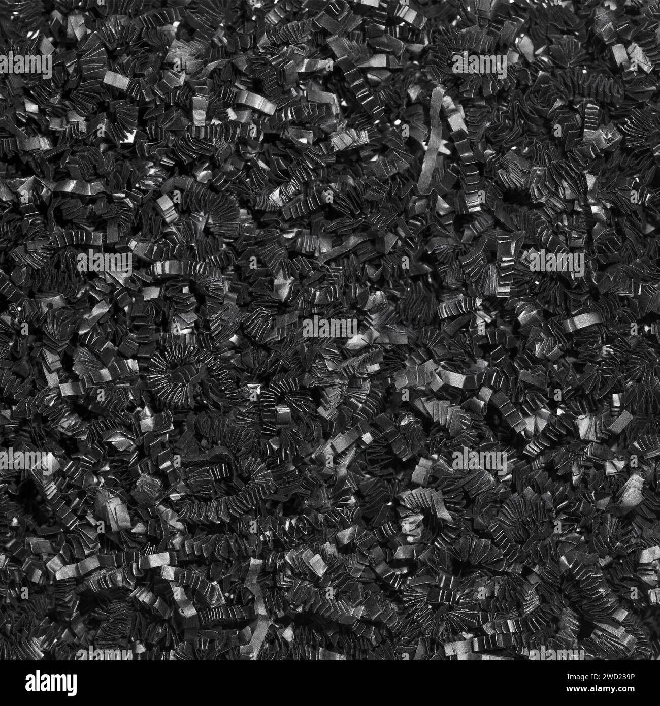 Material for fill shipping boxes. Shredded paper. Gift box filler