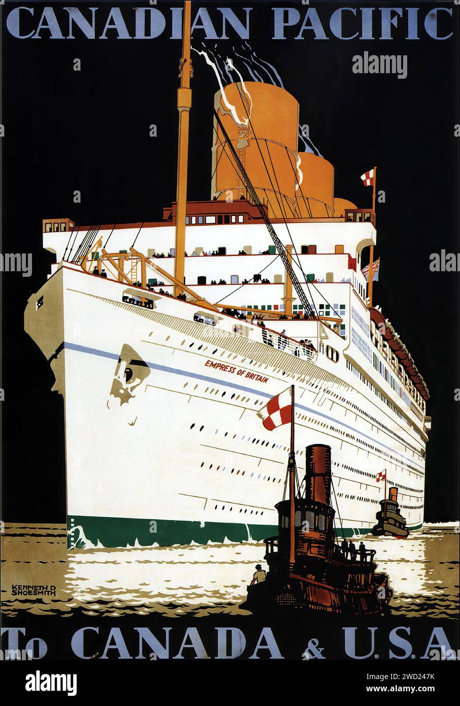 1962 CP ship Empress of Britain, set of 3 cards 1962 CP ship Empress of Britain, set of 3 cards