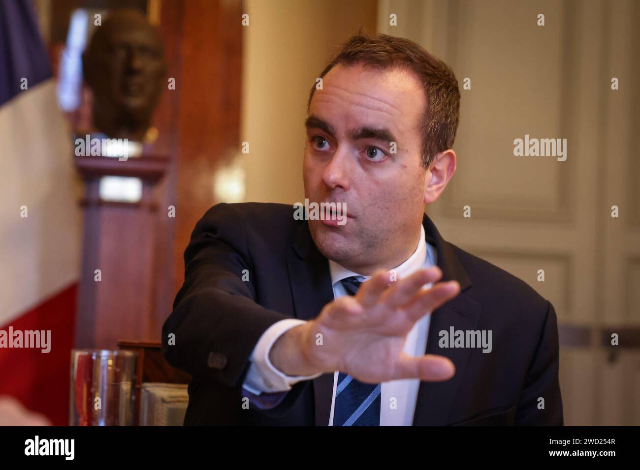 Paris, France. 17th Jan, 2024. © PHOTOPQR/LE PARISIEN/Fred Dugit