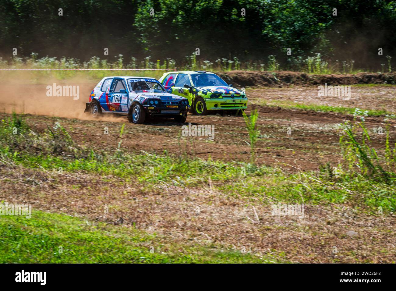Autocross race. Racing emotions Stock Photo - Alamy