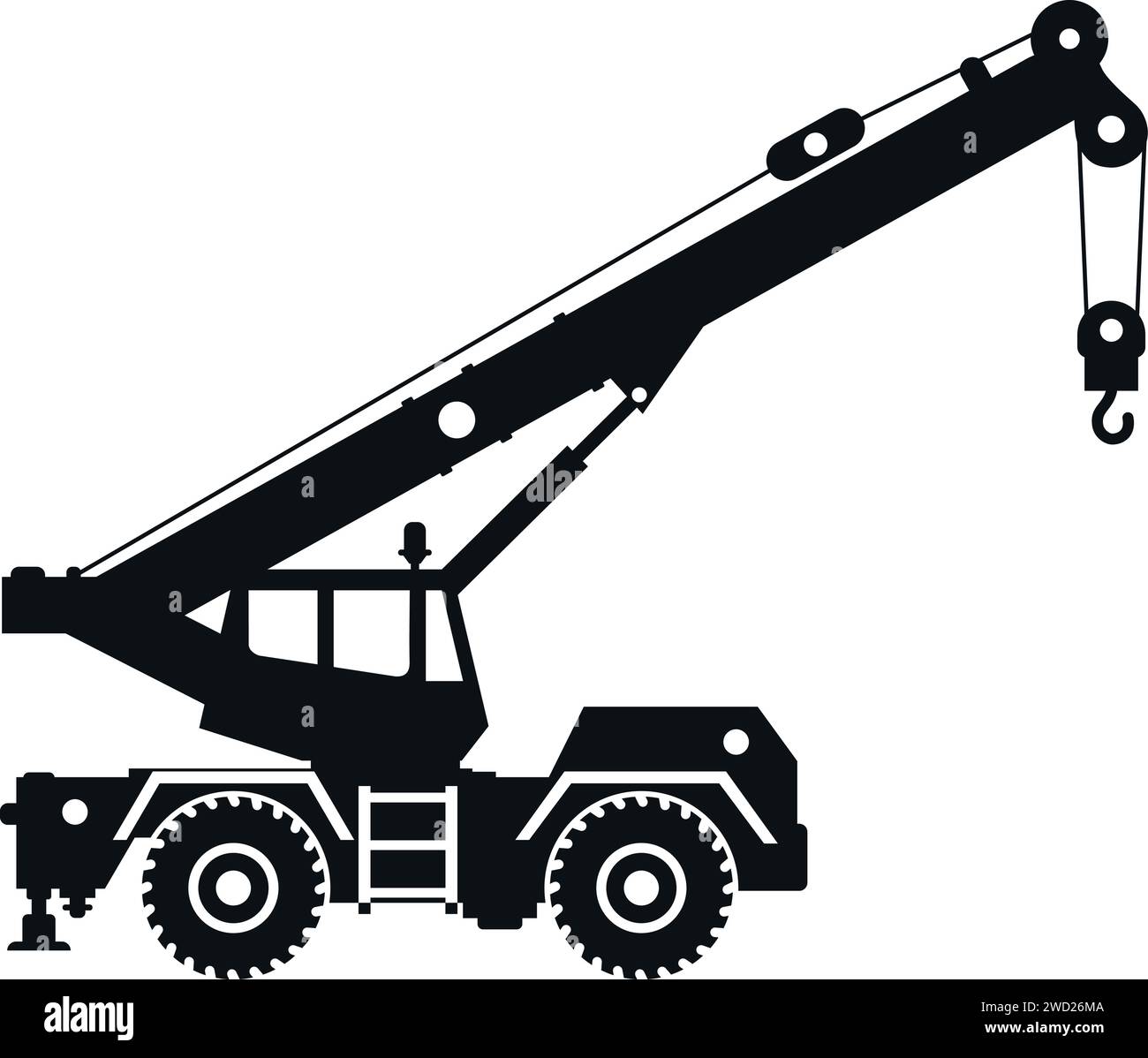 Silhouette Of Mobile Crane Icon In Flat Style Stock Vector Image Art silhouette-of-mobile-crane-icon-in-flat-style-stock-vector-image-art