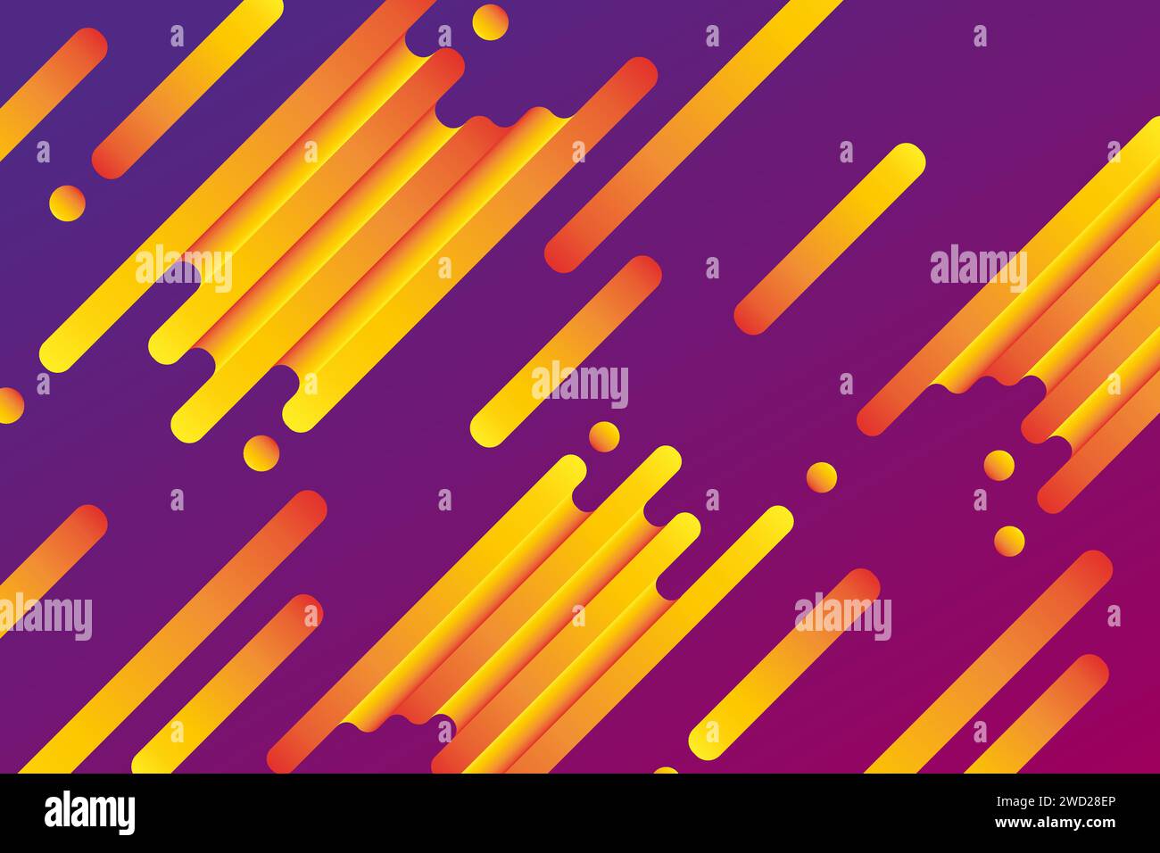 Abstract background of geometric shapes in gradient. IT technologies and programming. Vector web page banner template design Stock Vector