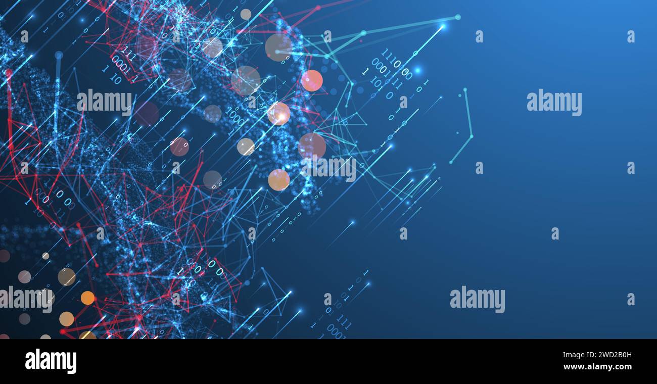 Big data abstract digital futuristic vector illustration on technology