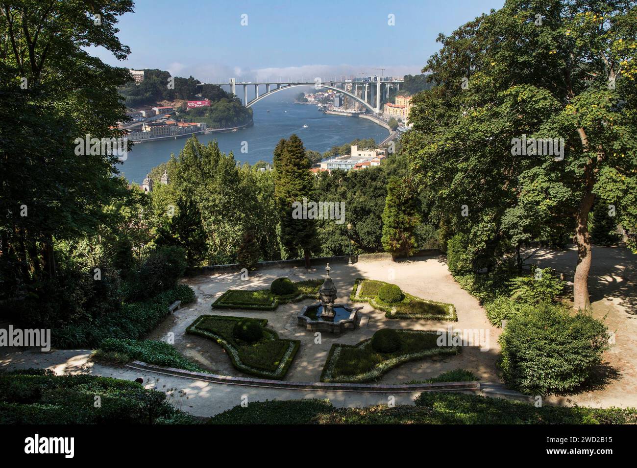 Porto, Crystal Palace Gardens and Arrábida Bridge Stock Photo - Alamy