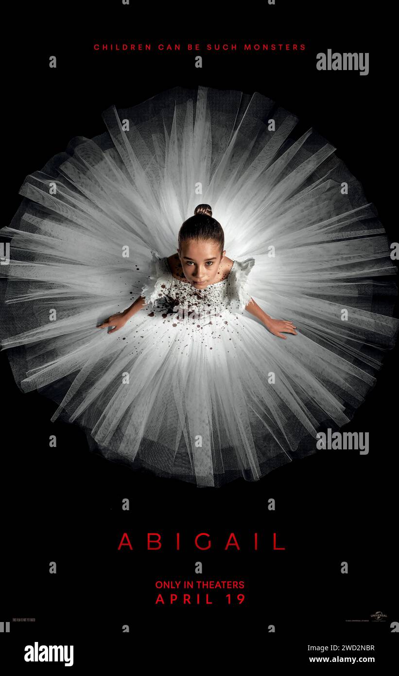Abigail film poster Alisha Weir Stock Photo Alamy