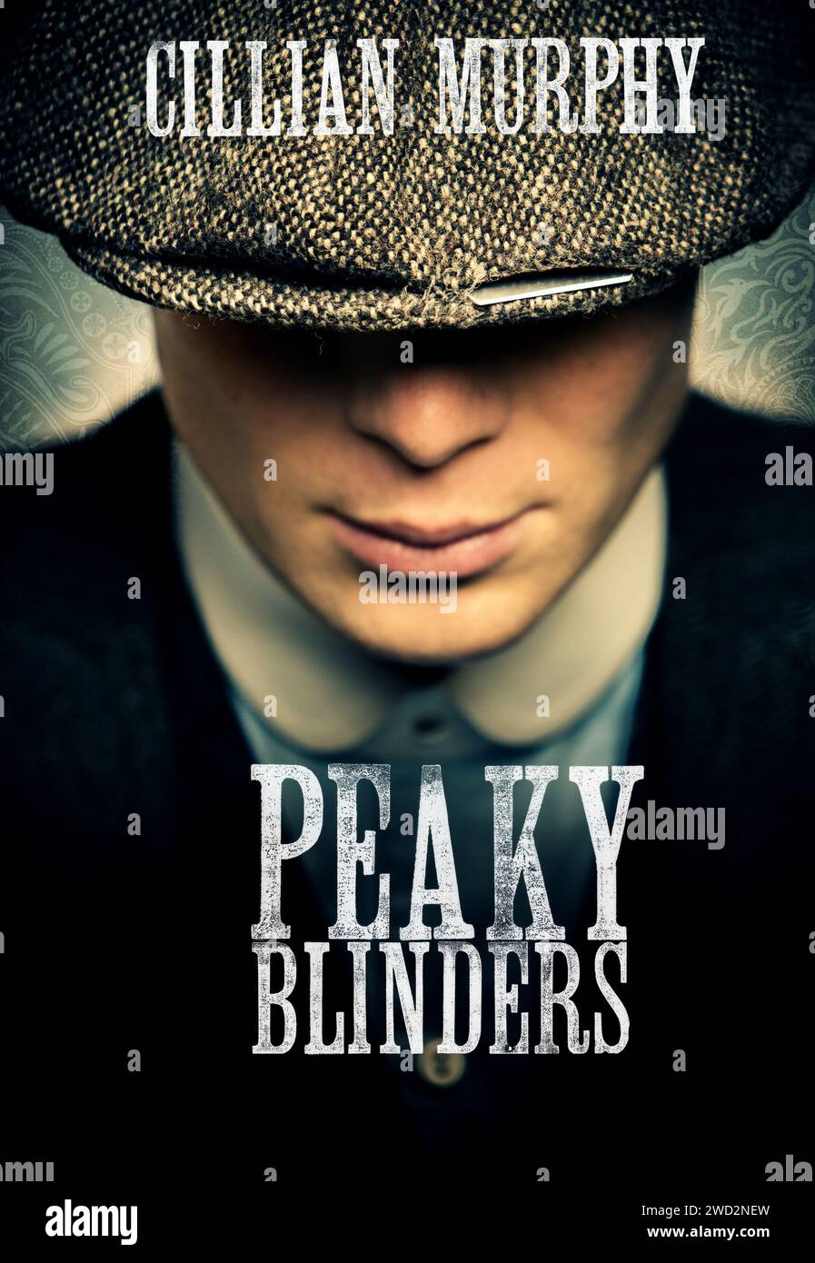 Peaky Blinders   Cillian Murphy poster Stock Photo