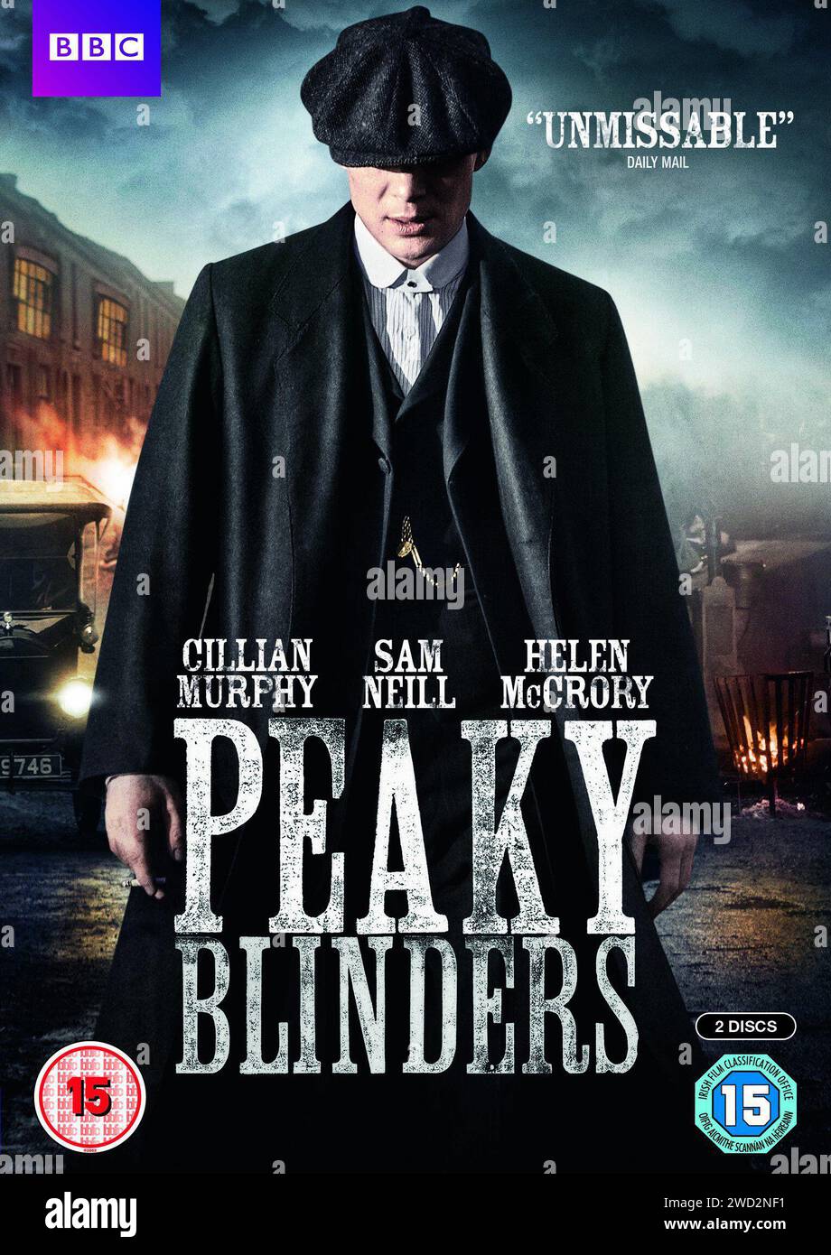 Peaky Blinders poster   Cillian Murphy Stock Photo
