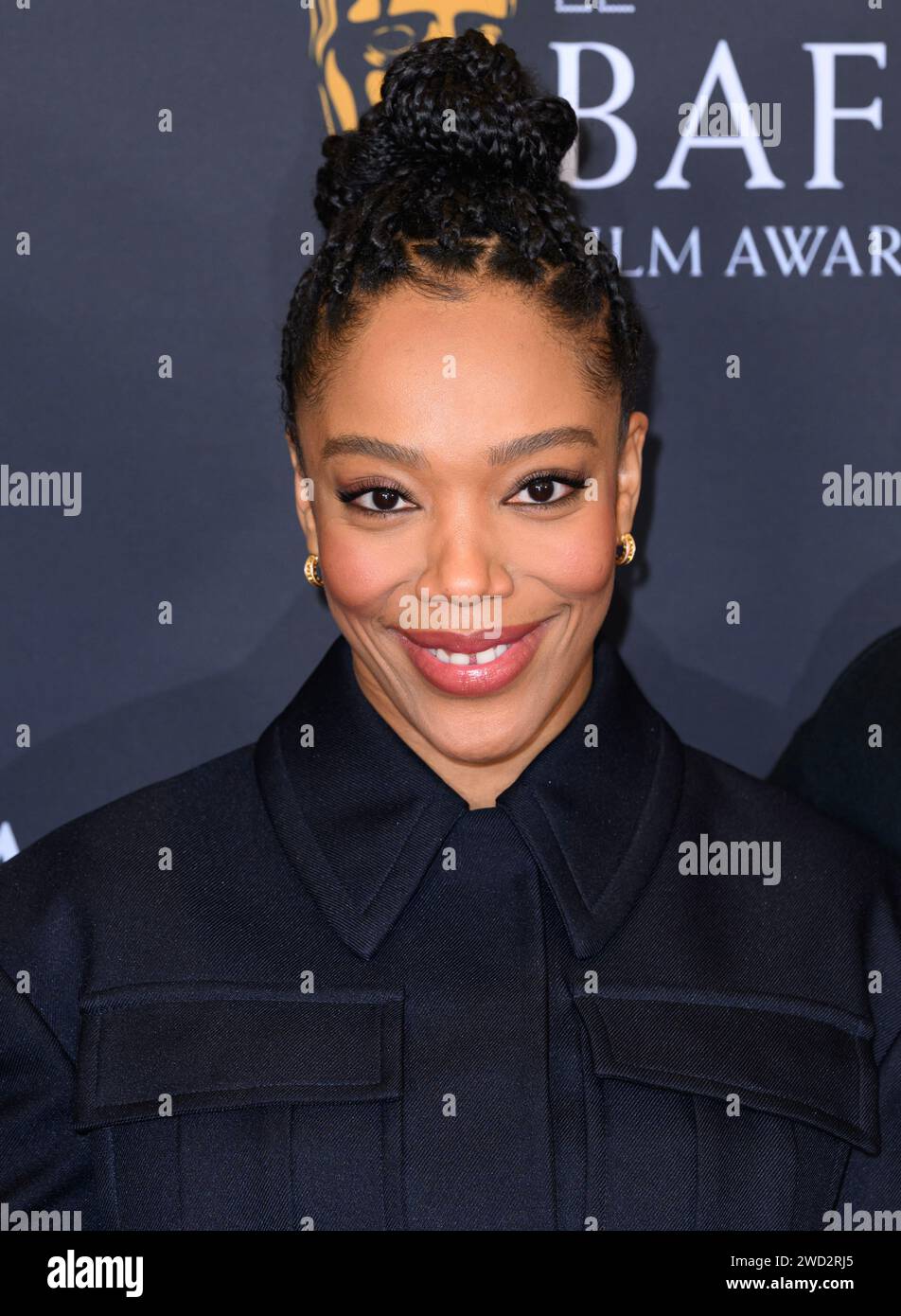 London, UK. January 18th, 2024. Naomi Ackie at the EE BAFTA Film Awards