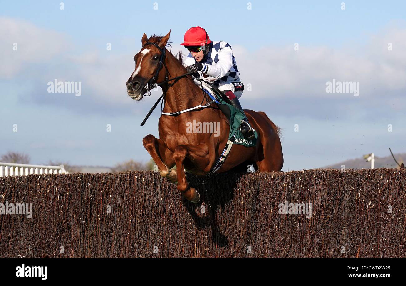 File photo dated 12-11-2022 of Banbridge, who could head straight for the Ryanair Chase at the Cheltenham Festival following his successful reappearance at Kempton. Issue date: Thursday January 18, 2024. Stock Photo
