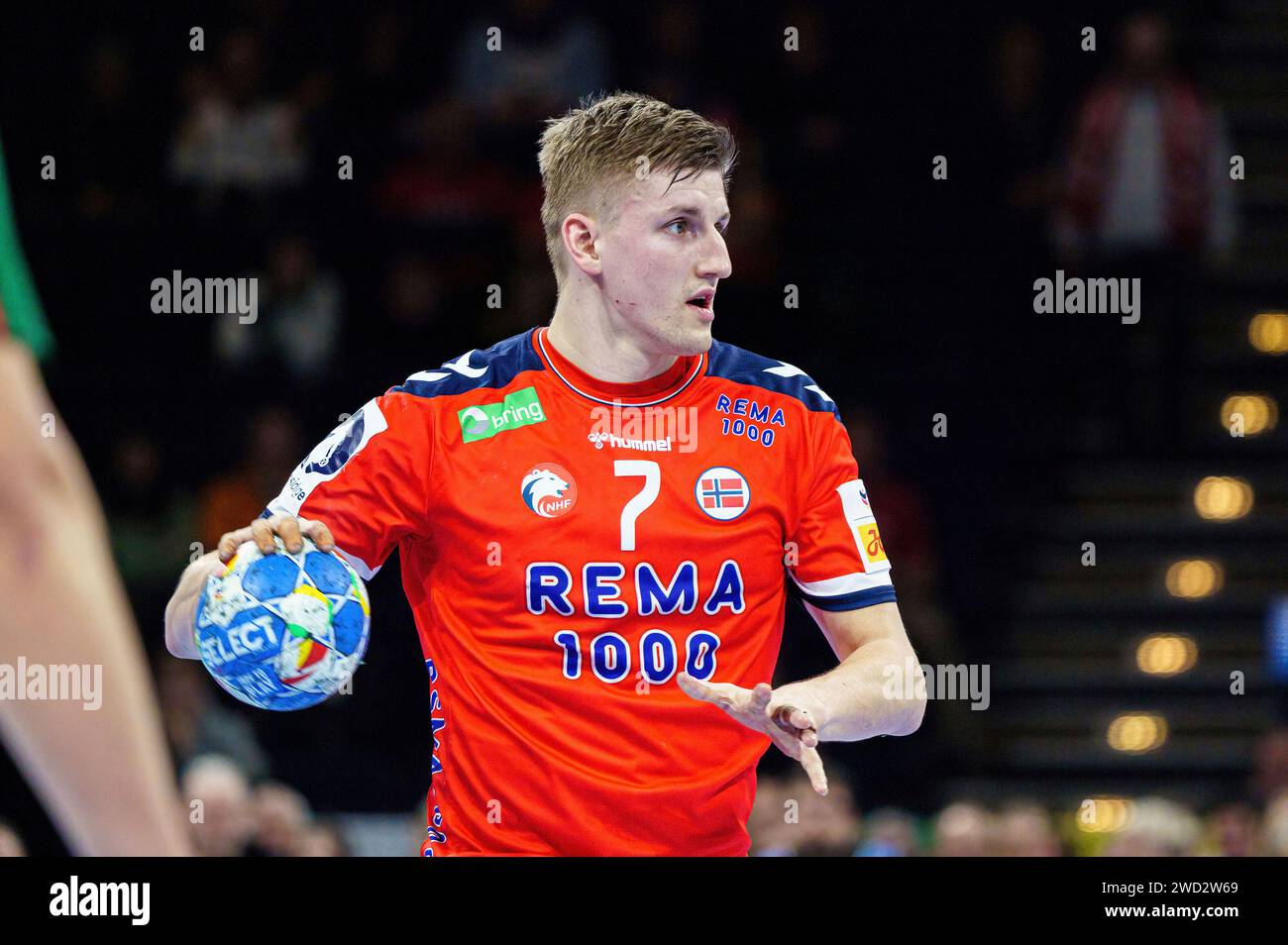 Hamburg, Deutschland. 17th Jan, 2024. Sander Andreassen Øverjordet (Norwegen, 07) GER, Norwegen