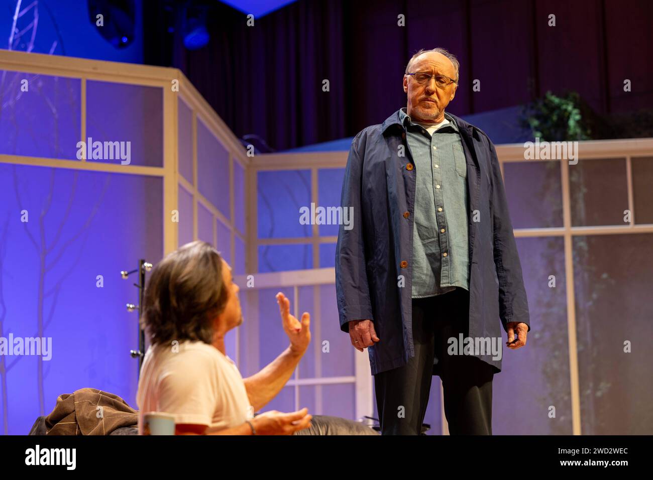 Harald Effenberg, Sebastian Goder Das Huhn auf dem Rücken, , am 17.01.2024 in Berlin, Komödie am