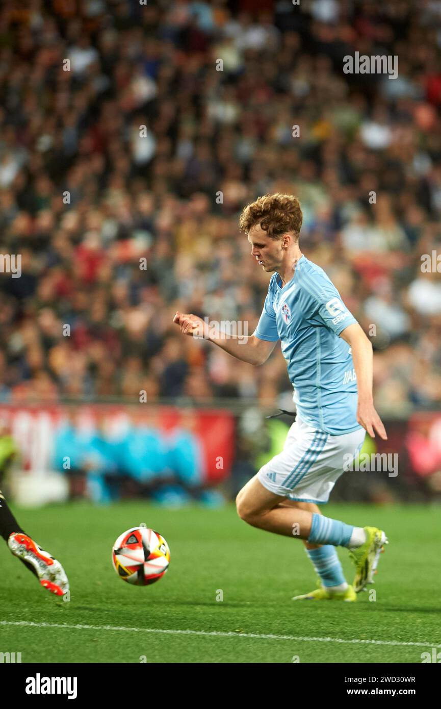 Williot Swedberg RC Celta Vigo in action during the Eighth of final of