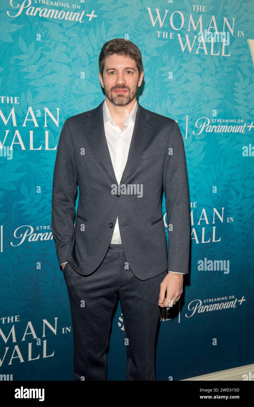 New York, United States. 17th Jan, 2024. Joe Murtagh is attending 'The Woman in the Wall' premiere event at Metrograph in New York City, USA, on January 17, 2024. (Photo by Thenews2/NurPhoto) Credit: NurPhoto SRL/Alamy Live News Stock Photo
