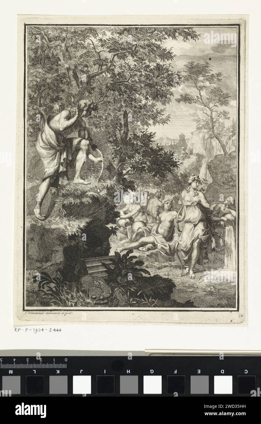 Diana And Actaeon, Jan Wandelaar, 1710 - 1759 Print Diana Is Bathed ...