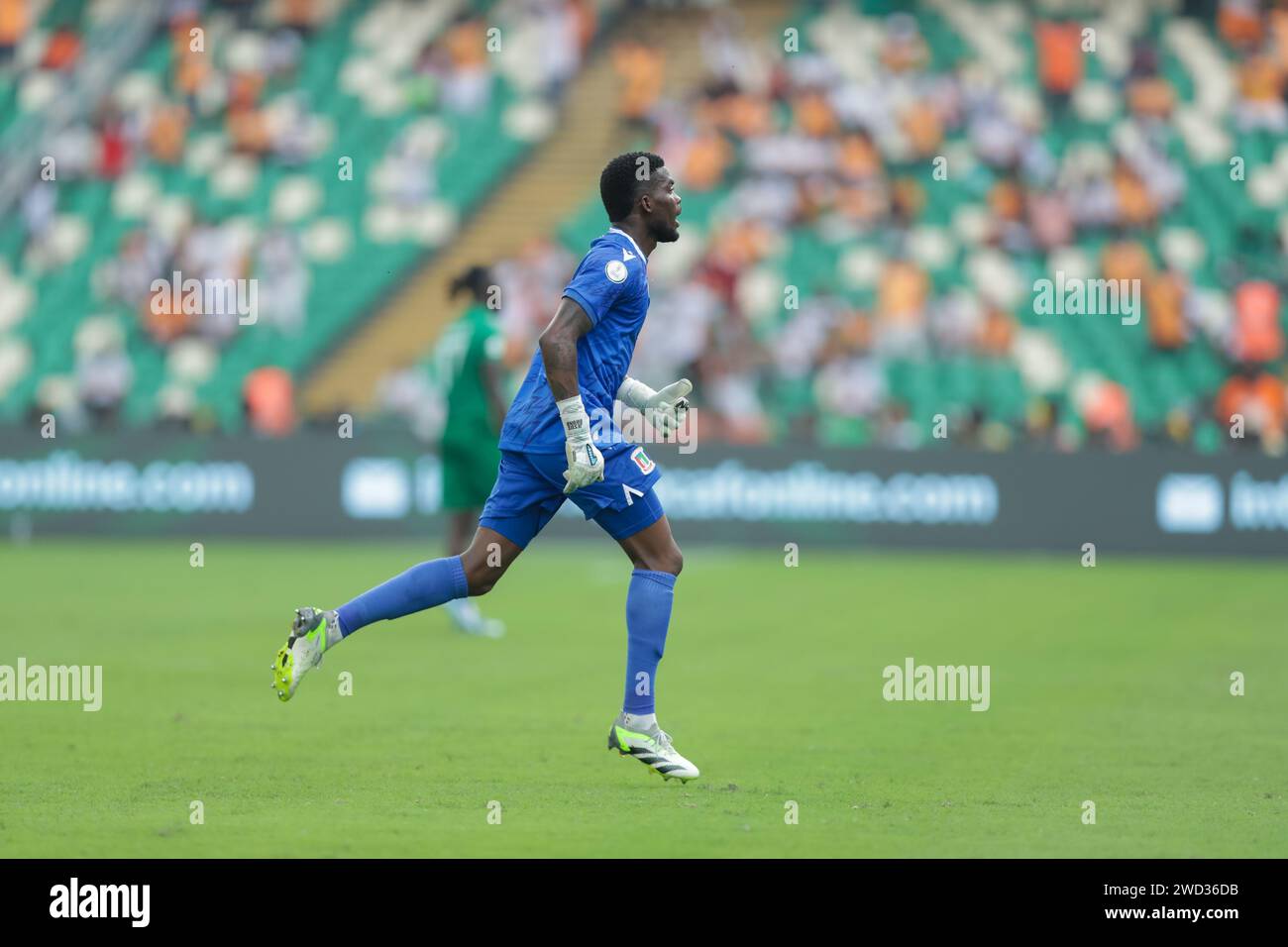 Abidjan, Nigeria. 18 Jan 2024. Equitorial Guinea vs Guinea Bissau