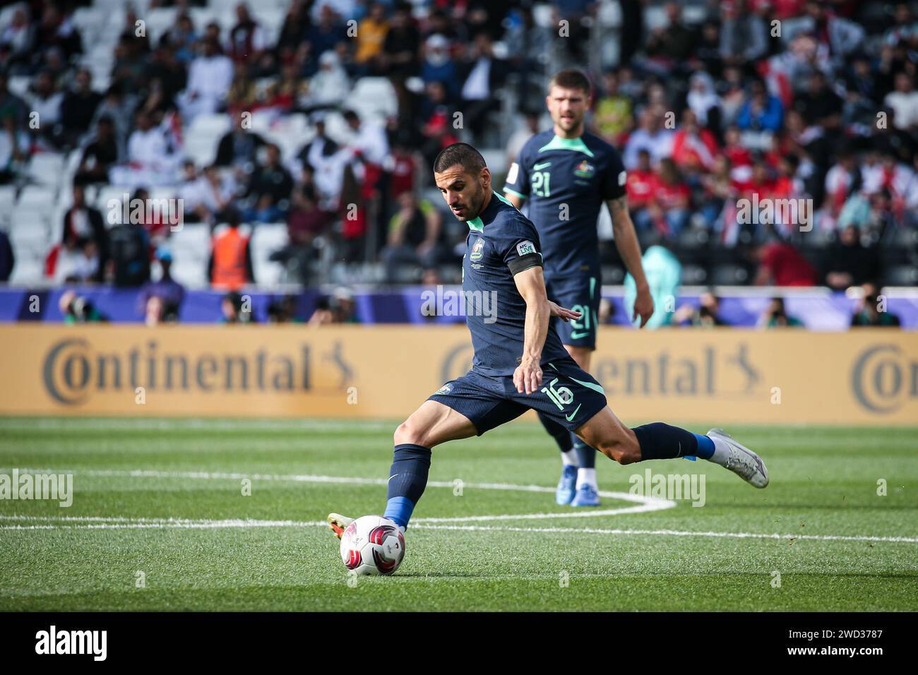 Doha, Qatar, 18 Jan 2024, AFC Asian Cup 2023 Group B - Australia 1:0 ...