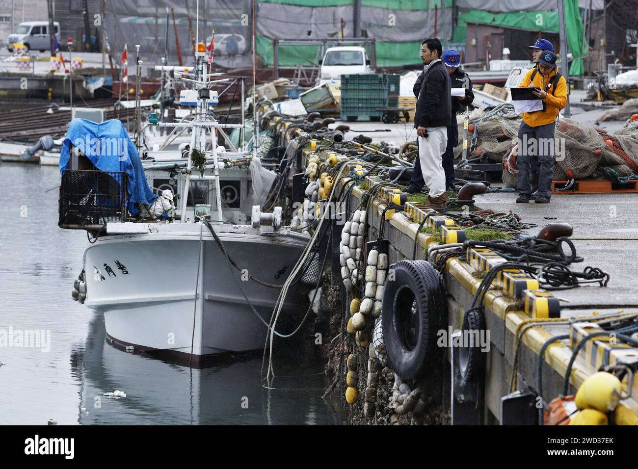 Japan tsunami boat on building