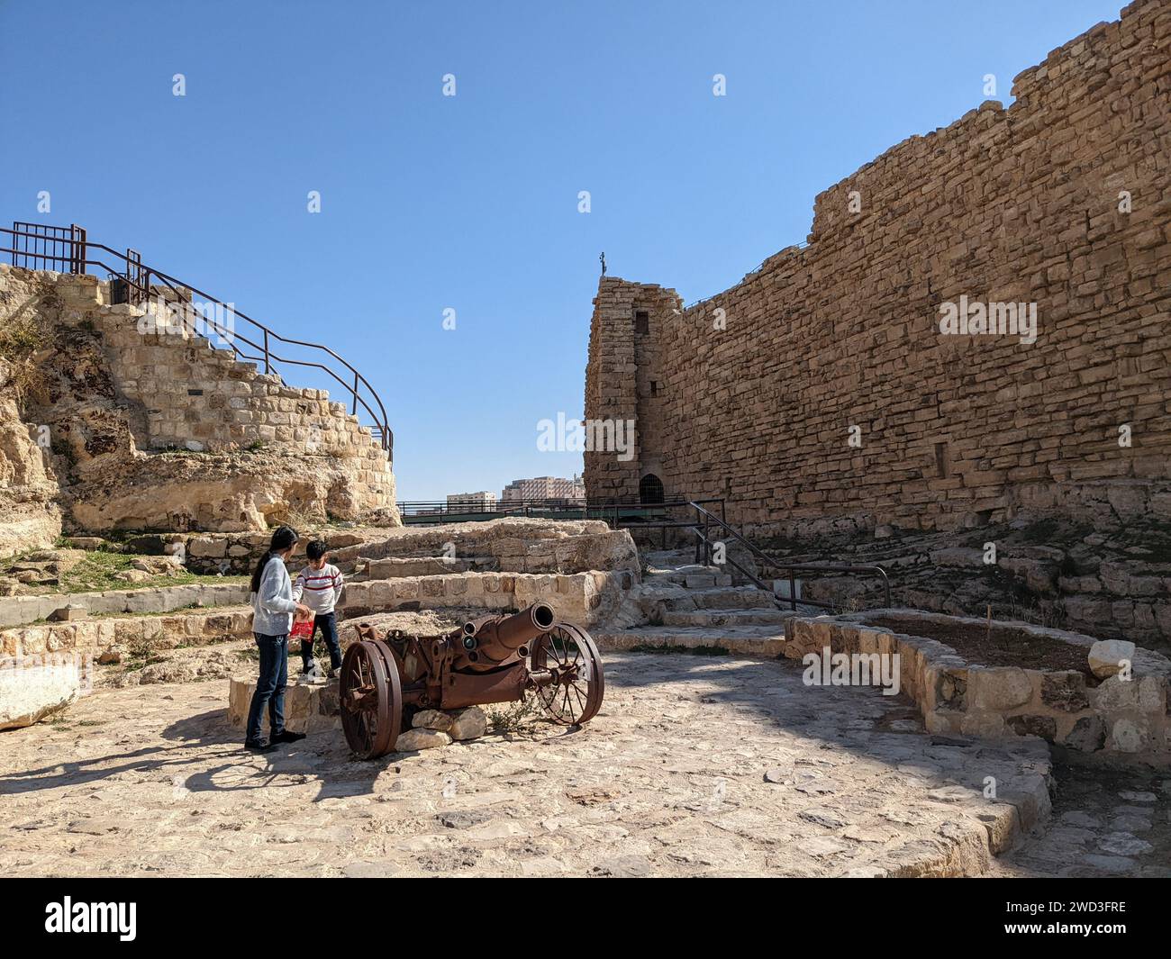 Medieval Crusaders Castle in Al Karak - Jordan, Al Kerak fortrest in ...