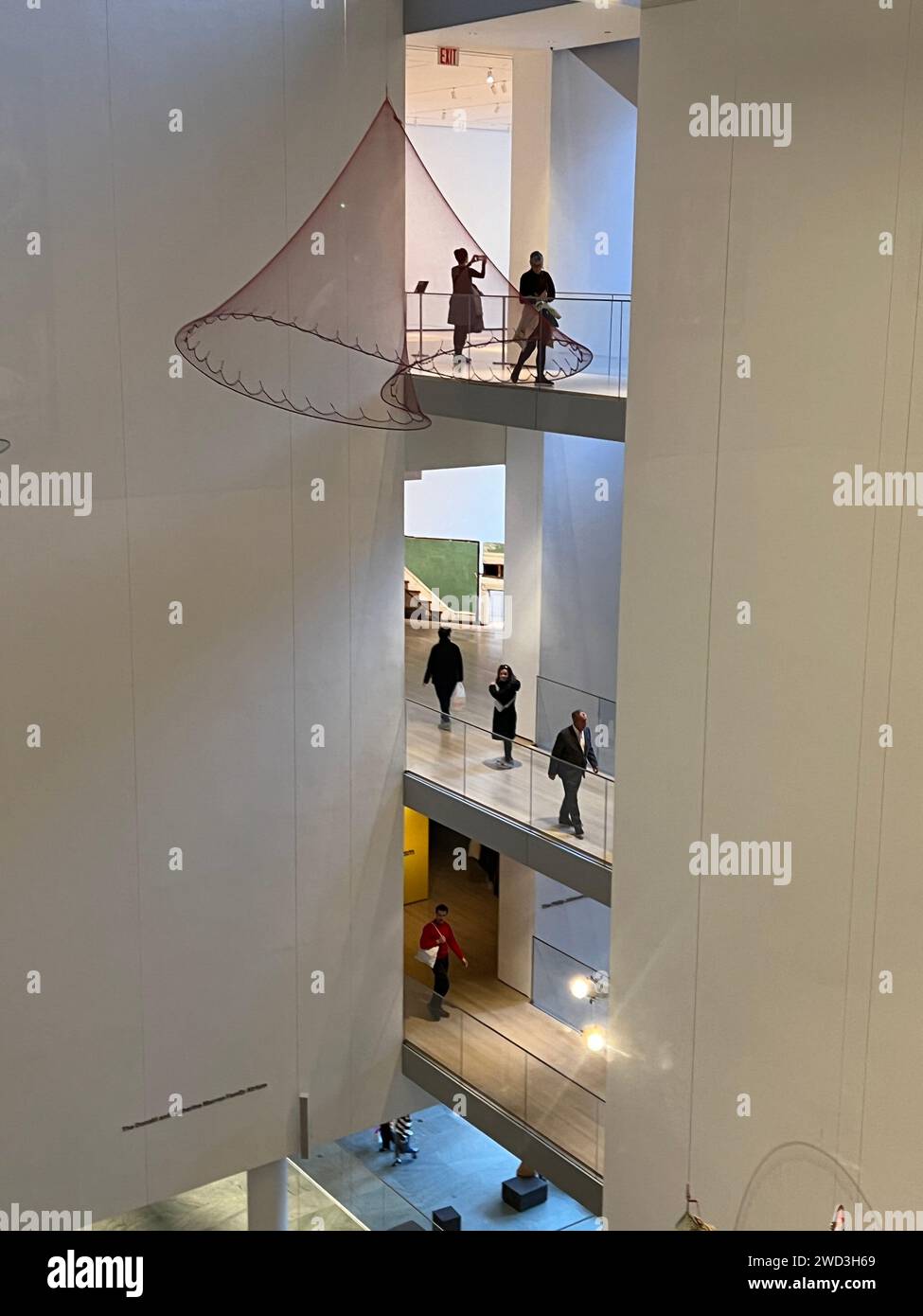 Musée Moma Interior architeture at the Museum of Modern Art, New York City Stock ...