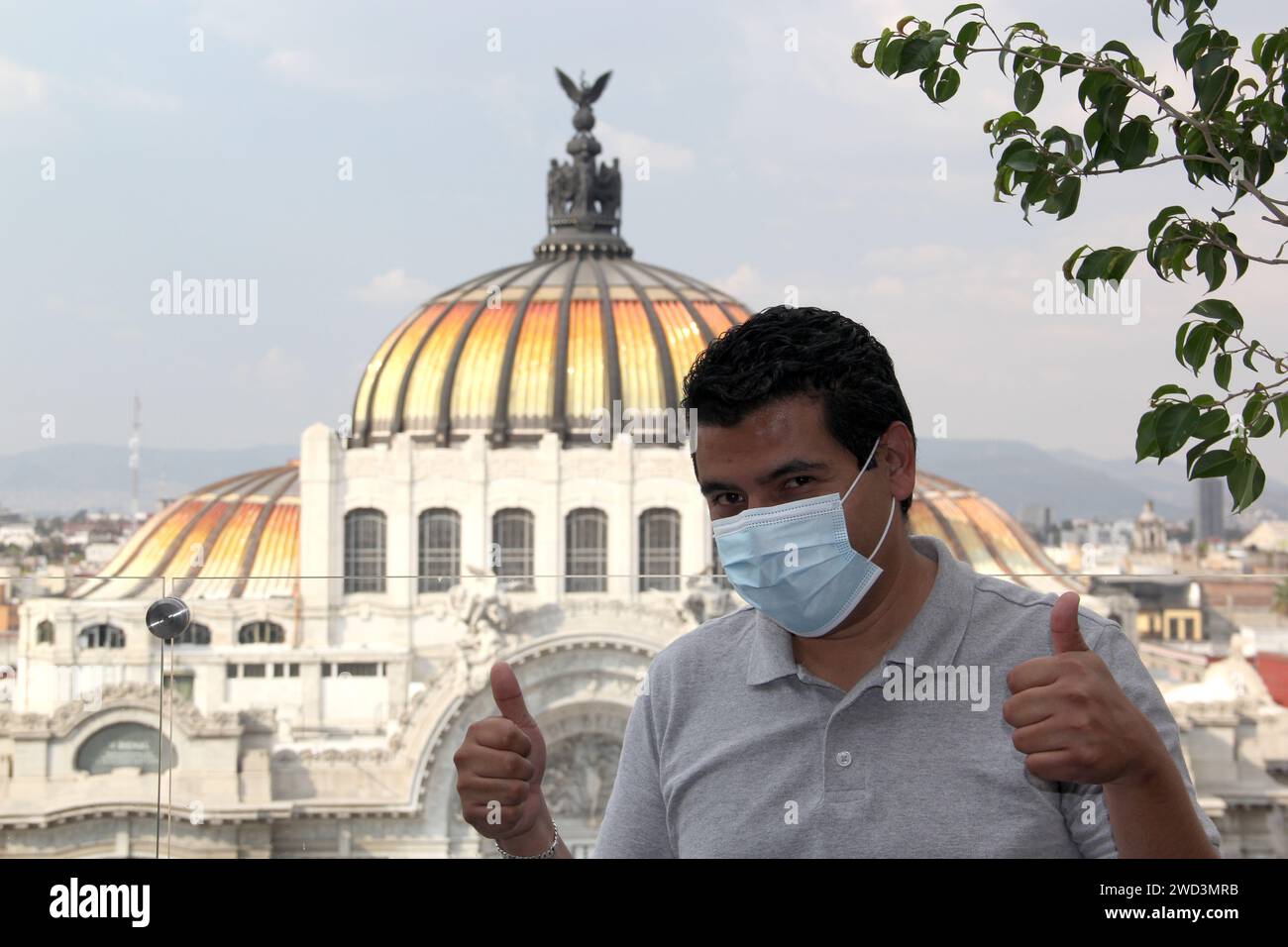 Latin young man mask walking hi-res stock photography and images - Alamy