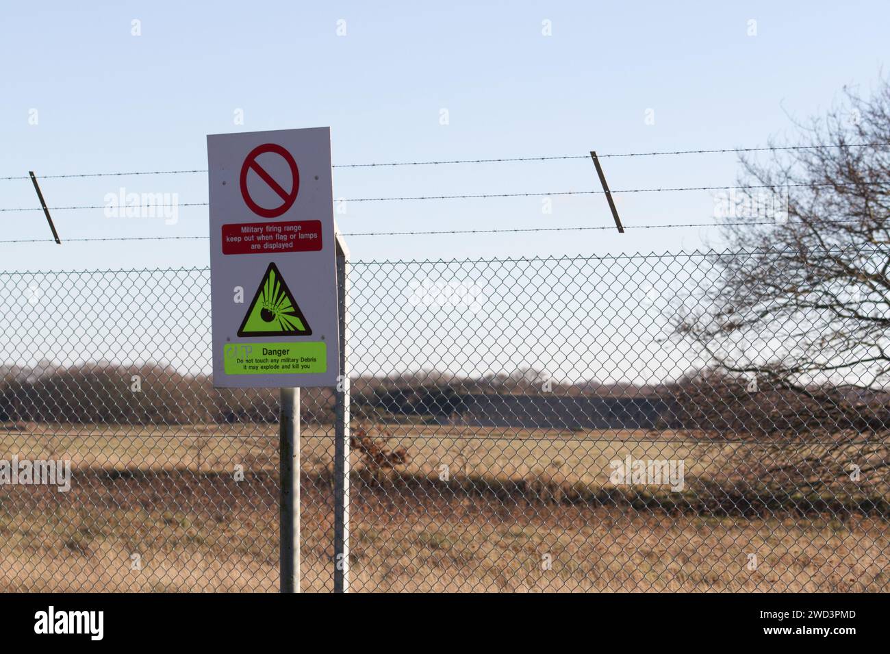 Middlewick Ranges in Colchester, used by the MOD for firing practice