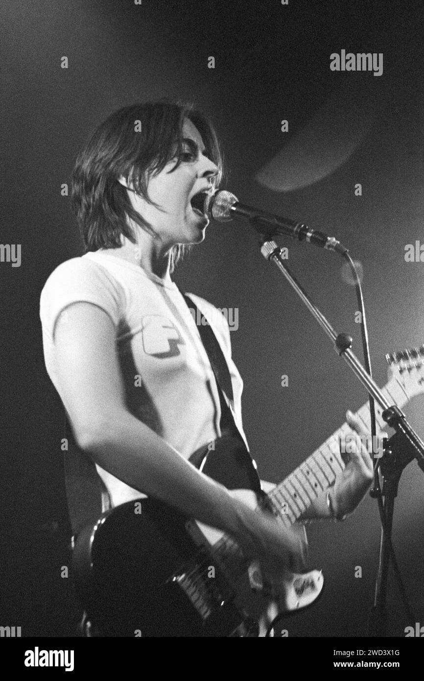 Singer Louise Wener of the band Sleeper playing live at Bristol