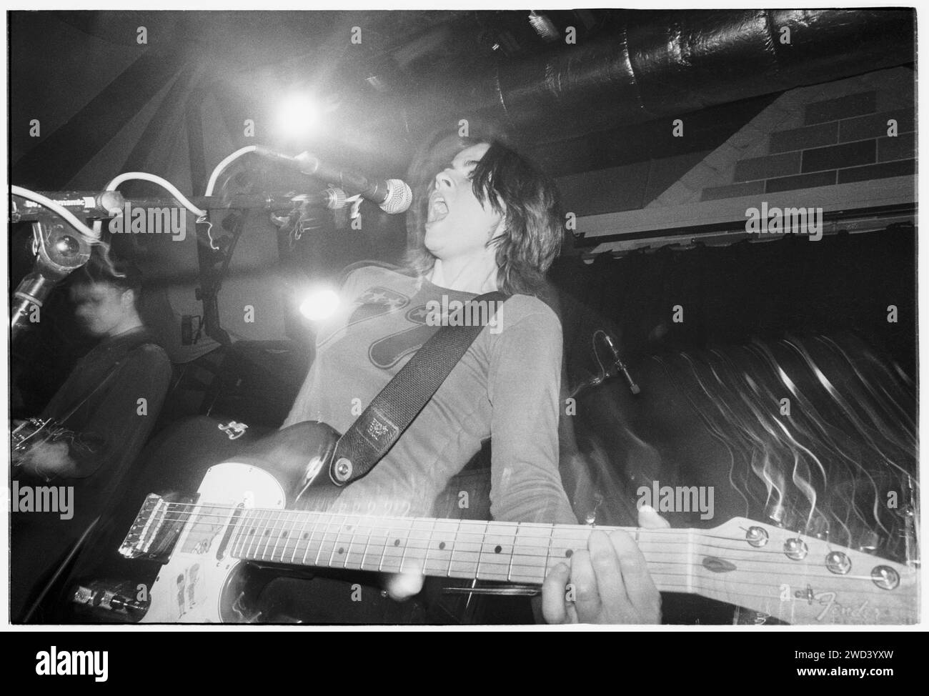 Louise Wener of rock band Sleeper playing at Cardiff University